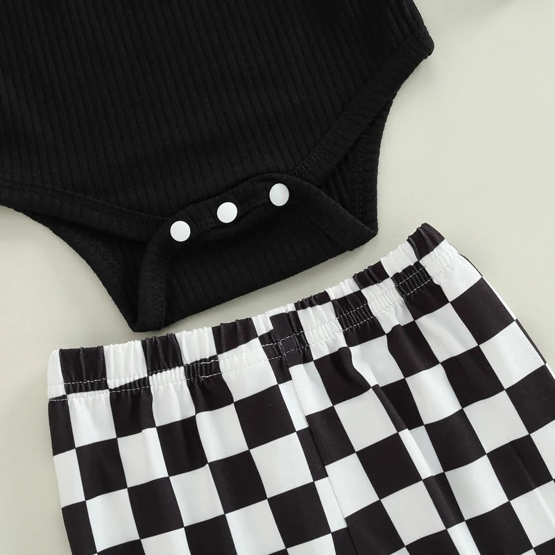 3Pcs Baby Boys Romper Set Striped Long Sleeve Bodysuit Denim Overalls Matching Hat for Toddler Boys