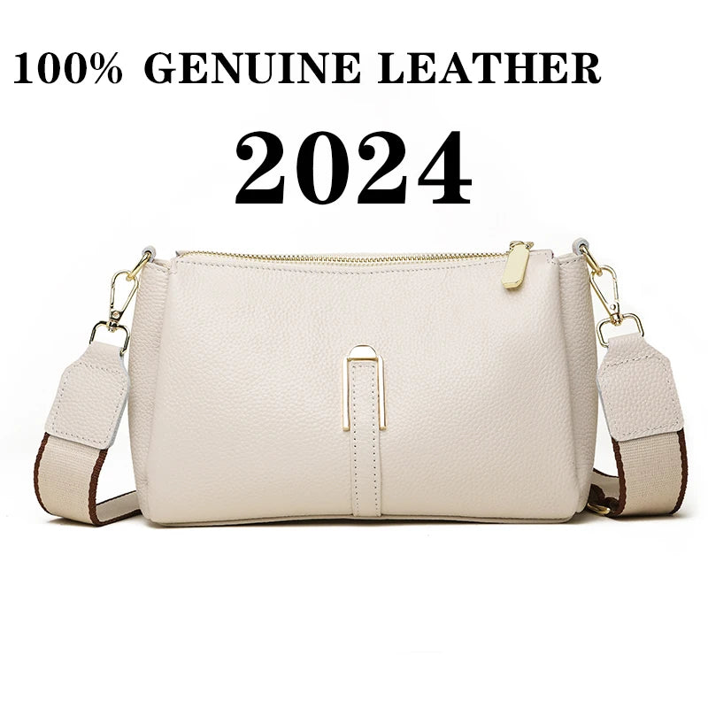 Women's Bag Handbag Fashion Female Messenger Phone Bag 2024 Luxury Cow Leather Women Shoulder Crossbody Bag