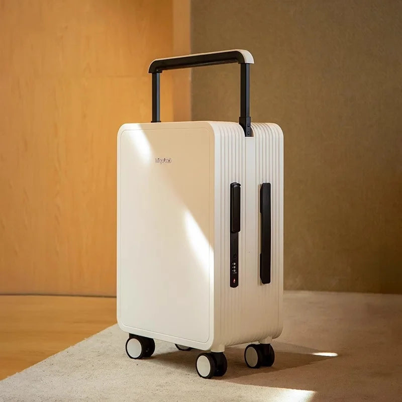 Wide Handlebar Rolling Luggage High-quality Durable PC Material Travel Balance Trolley Suitcase with 360° Spinner Wheel TSA Lock