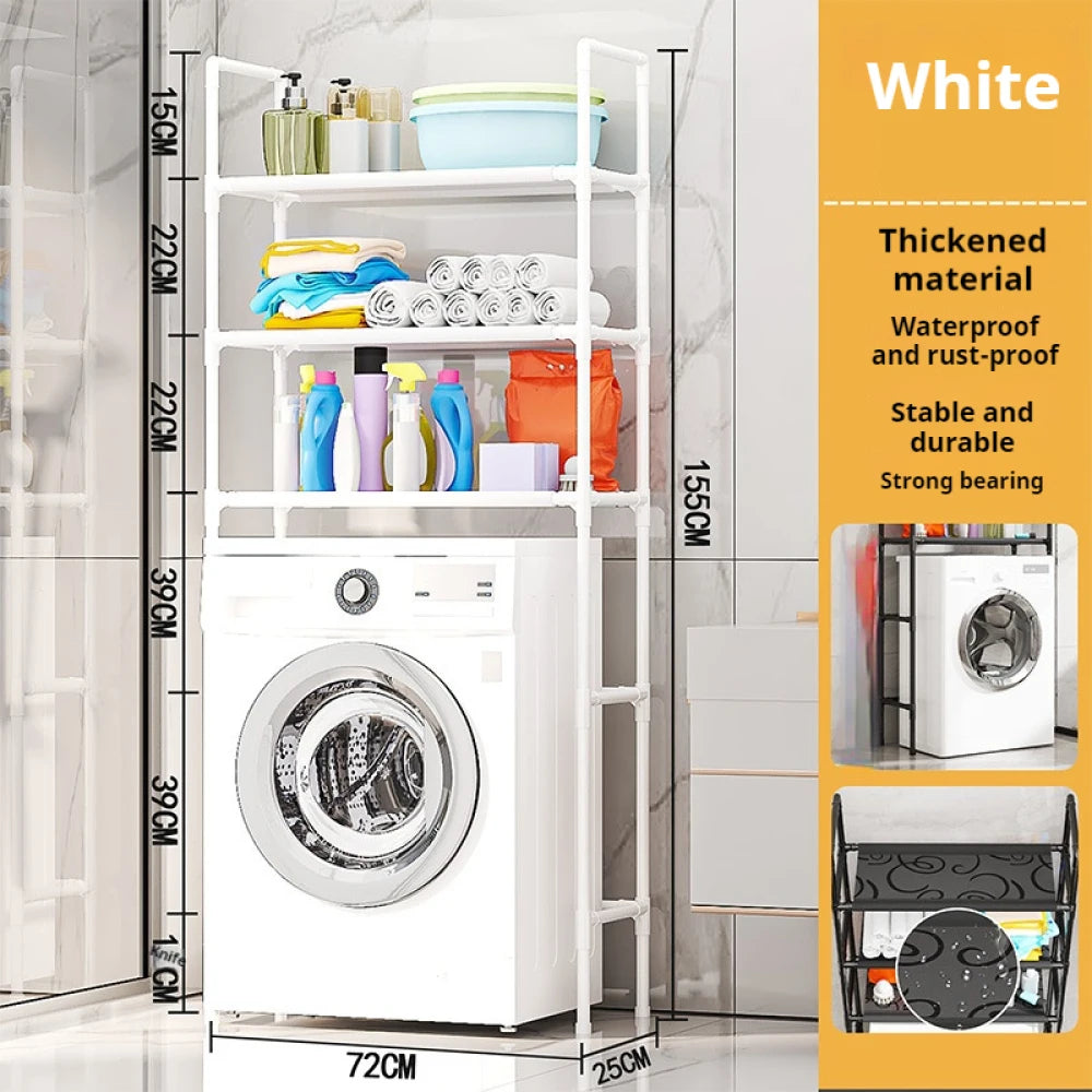 Floor Standing Storage Rack For Bathroom Increases Space Saving Multi Story Bathroom Storage Racks Without Holes Laundry Rack
