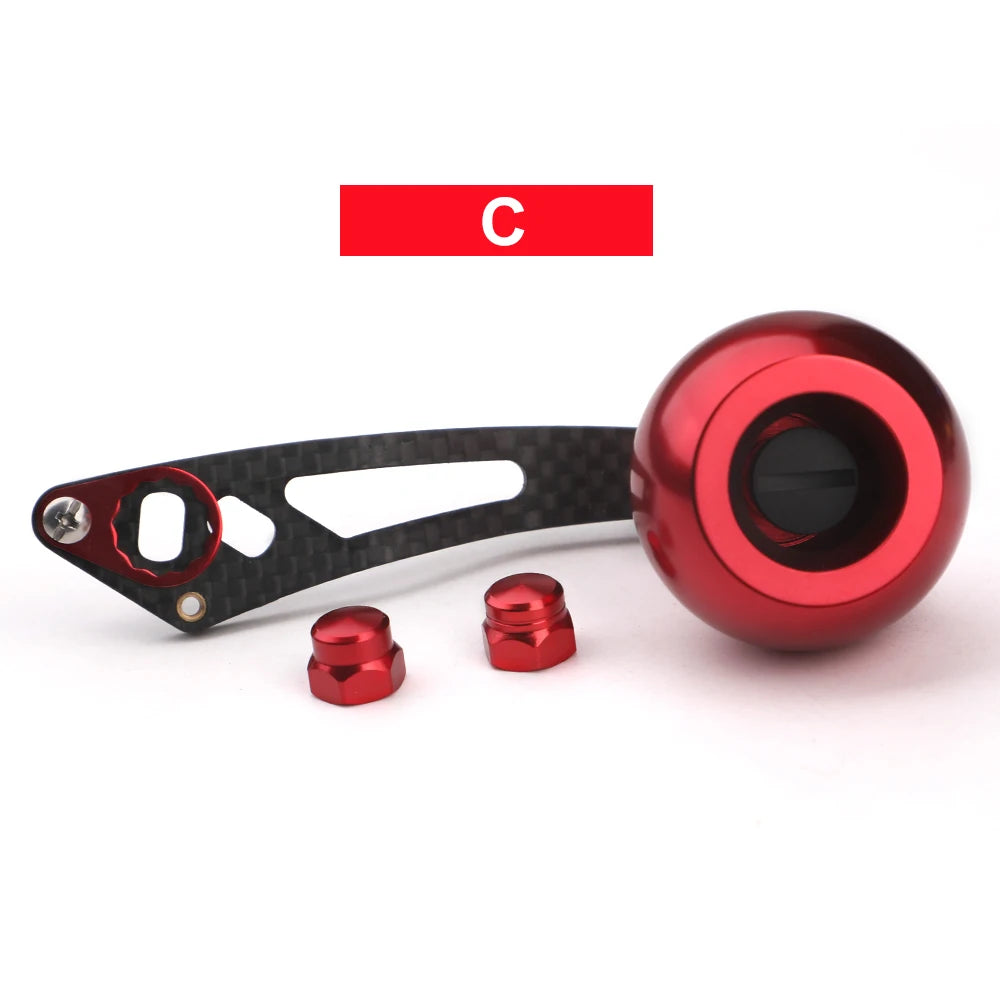 ROLLFISH Fishing Reel Handle Rocker Arm Carbon Fiber Light Weight 28g Ergonomic Design Multicolor Fishing Tools Accessories
