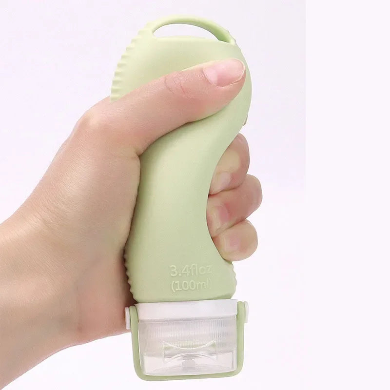 4Pcs Travel Separately Bottled Shampoo Cosmetics Lotion Separately Bottled Massage Separately Bottled with Brush