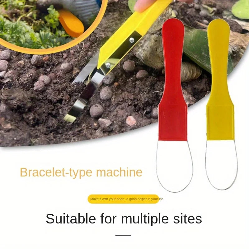 1 garden robber wristband weeding machine, sturdy V-shaped fork tip, convenient for weeding and removing soil