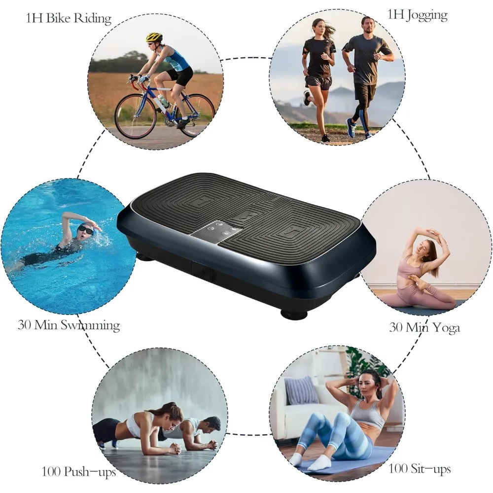 Vibration Plate Exercise Machine Vibration Platform for Weight Loss, Vibration Plate for Lymphatic Drainage Whole Body Power Sha