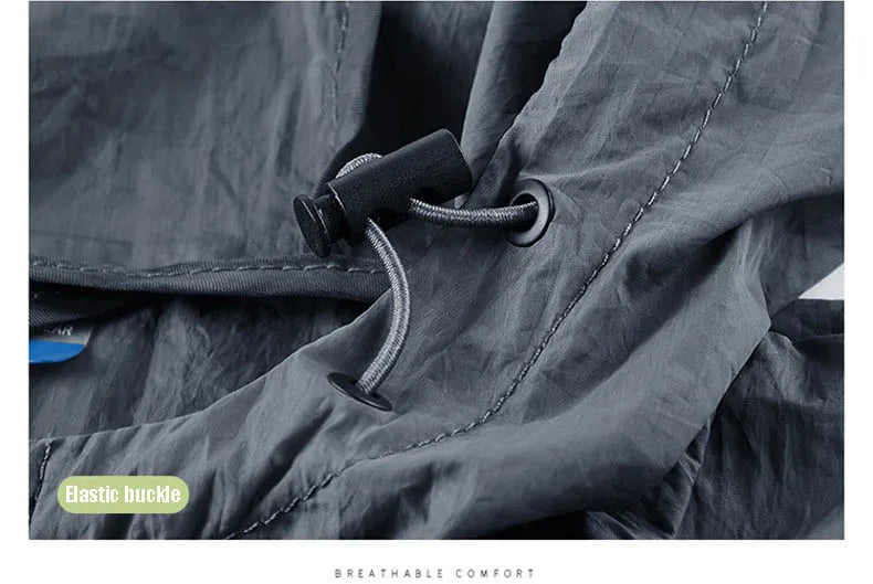 Summer Waterproof Hiking Jackets Men Fishing Cycling Hooded Gym Sports Running Coat Outdoor Sun-Protective Thin Jacket Clothing