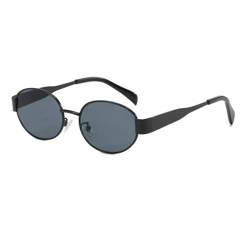 New Sunglasses For Women And Men UV400 Sun Glasses Alloy Oval Eyewear