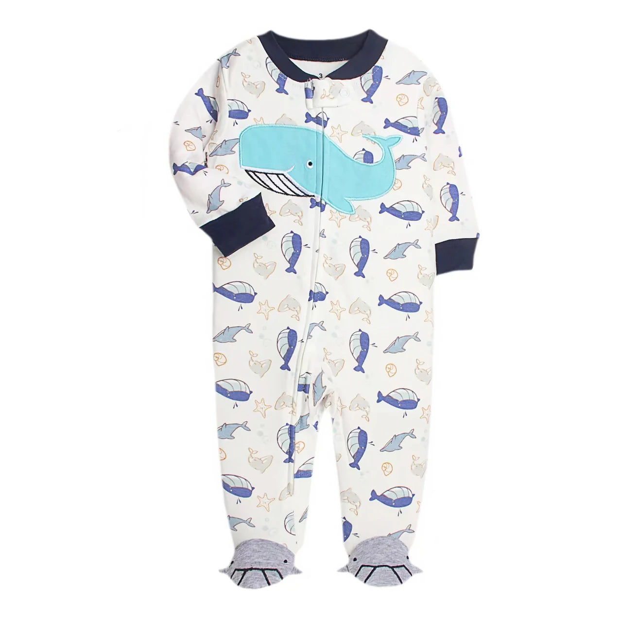 Newborn Baby Boys Girls Clothes Soft Cotton Baby Rompers Footed Infant Jumpsuit Striped Newborn Ropa Bebe Clothing Costume