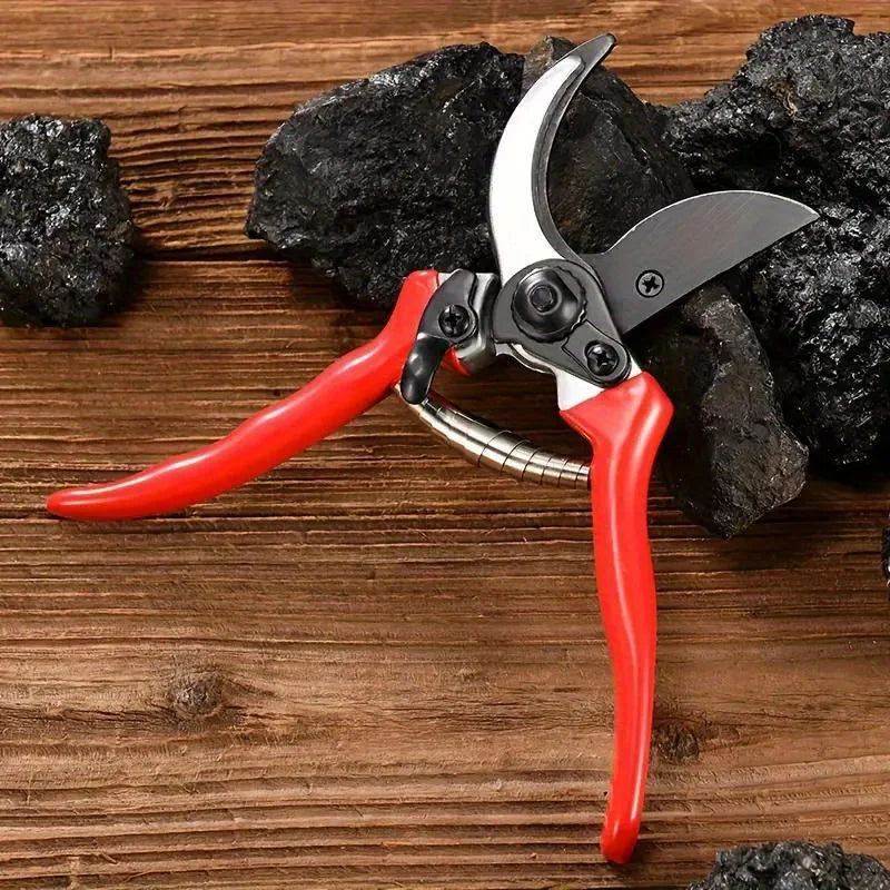 8" Professional Sharp Bypass Pruning Shears, High Carbon Steel Tree Trimmers Secateurs, Hand Pruner, Garden Shears