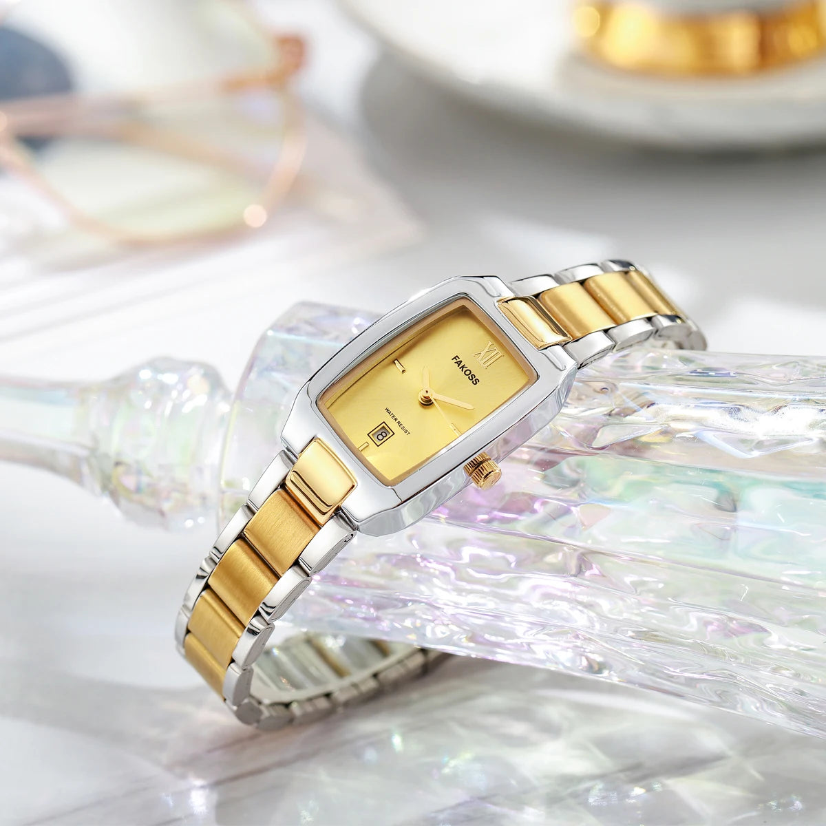 WWOOR Luxury Woman's Watch Elegant Waterproof Stainless Steel Watch for Ladies Dress Square Quartz Women's Watches Reloj mujer