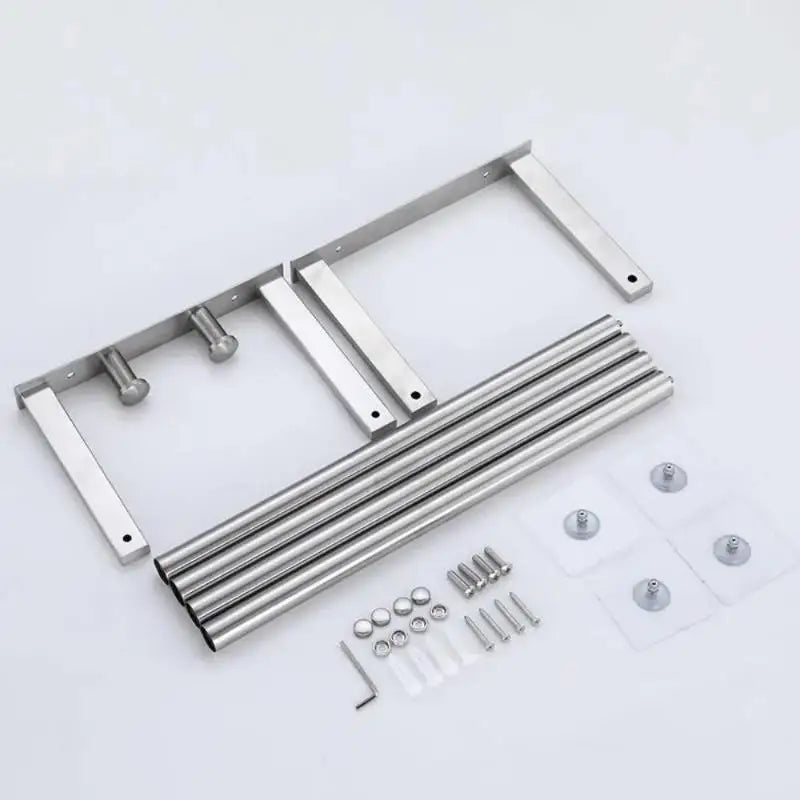 2025 New Bath Towel Rack For Rolled Towels Wall Mounted Towel Storage Rack Bathroom Organization Stainless Steel Towel Storage