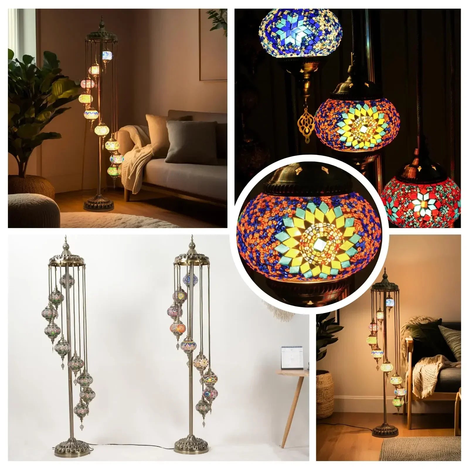 Turkish Moroccan Floor Lamp, Handcrafted Moroccan Style, Turkish Floor Light for Home Decor
