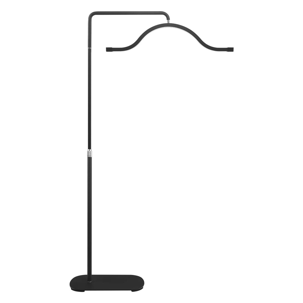 Fosoto 45W Half-Moon LED Floor Lamp – Shadow-Free Ring Light for Lashes, Facials, Tattoo, and Video Streaming
