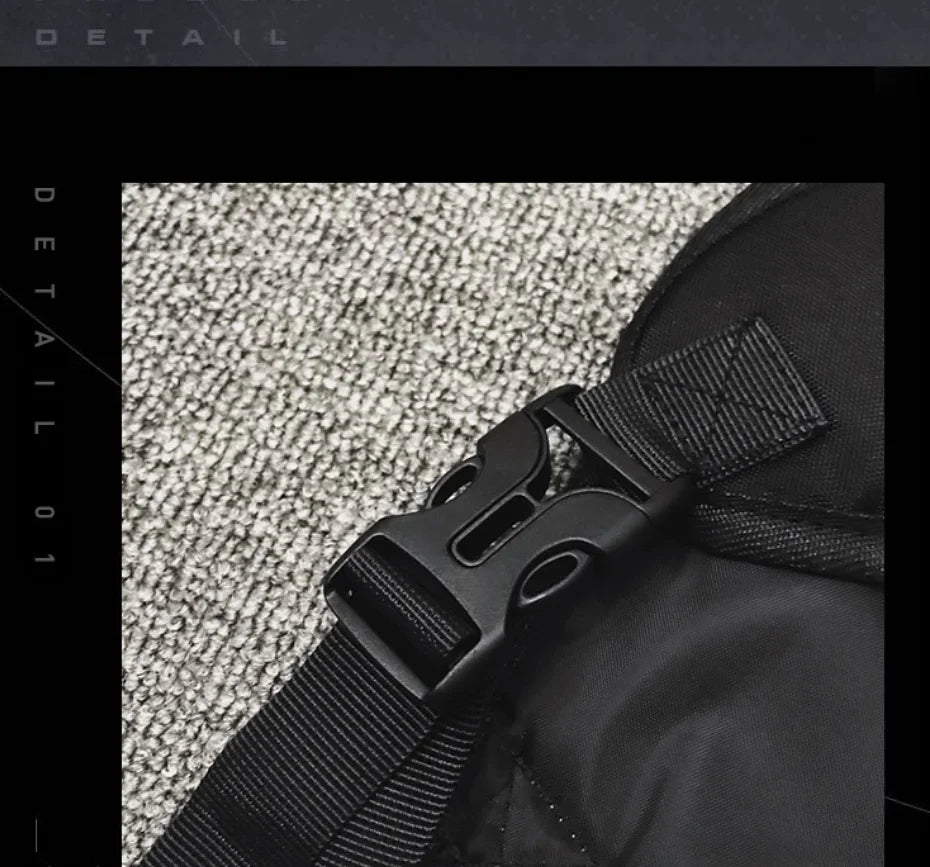 Chest Bag Waist Bag Hip Hop Streetwear Large Capacity Sports Casual Tactical Vest Bags for Men