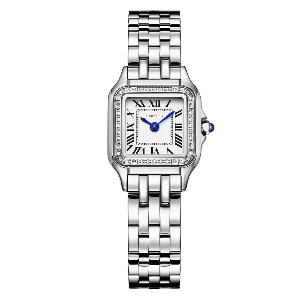 Watches for women, Classic Square Watches for Women with Roman Numerals Ladies Casual Dress Watch, Women's Premium Crystal Watch
