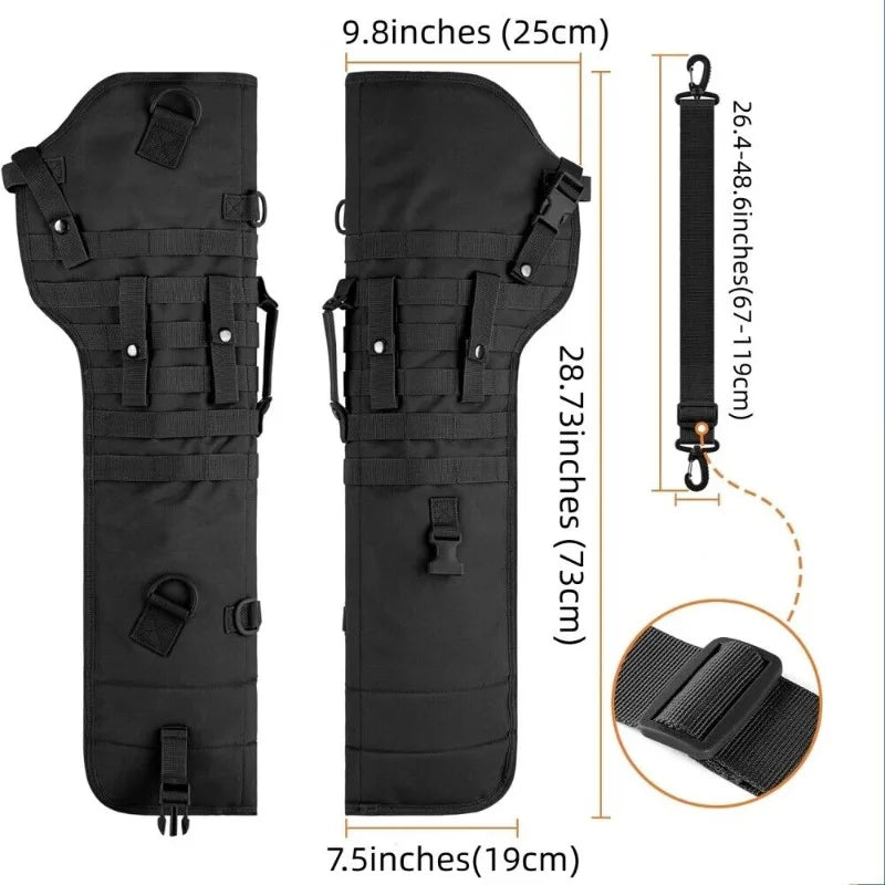 Hunting Rifle Gun Bag Shotgun Case Thick Padded 73cm Shotgun Handbag Scabbard With Shoulder Handbag Camping Outdoor Weapon Bag
