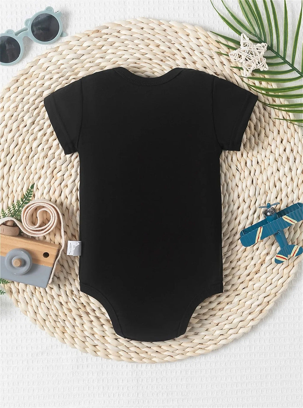 Baby jumpsuit, MI MI'S BOY pattern print, casual style, baby short sleeved, outdoor versatile