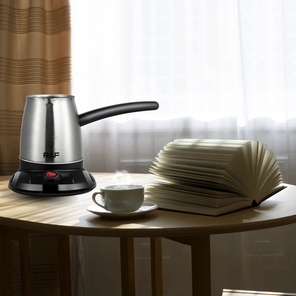 600W Electric Coffee Maker Portable Turkey Coffee Pot Italian Mocha Pot Greek Turkish Coffee Machine for Household Office