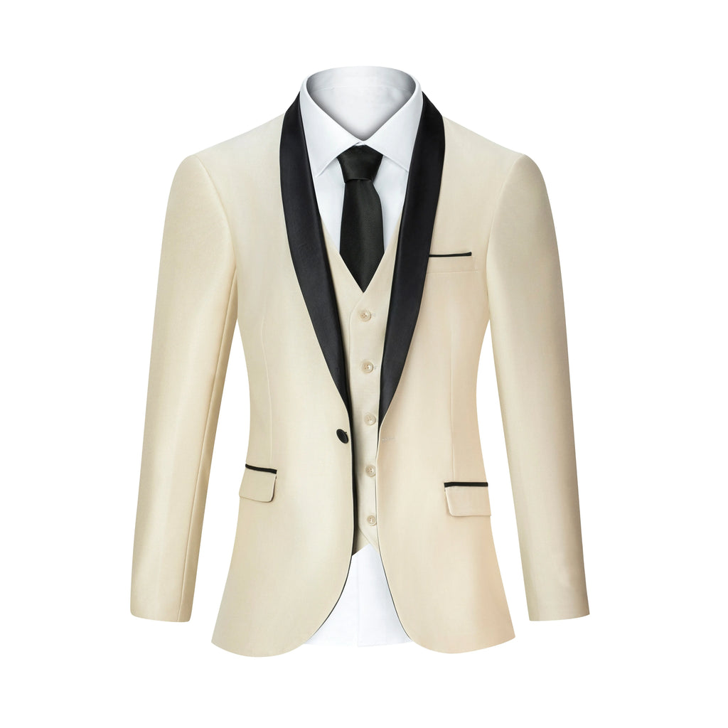 Customized Luxury Men Suits Single Breasted Peak Lapel 3 Piece Jacket Pants Vest Full Sets High Quality Clothing Terno Blazers