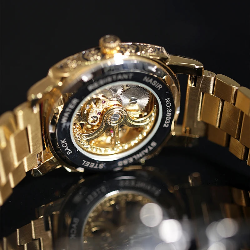 CILOA fully automatic mechanical watch men's round gold high quality business gift for boyfriend 2025 new mechanical watch