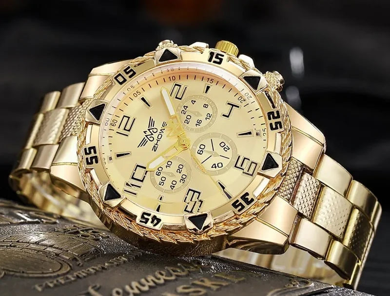 Mens Watches Luxury Brand Watches for Mens Fashion High Quality Luxury Simple WristWatch Business Full Steel Sports Male Clock