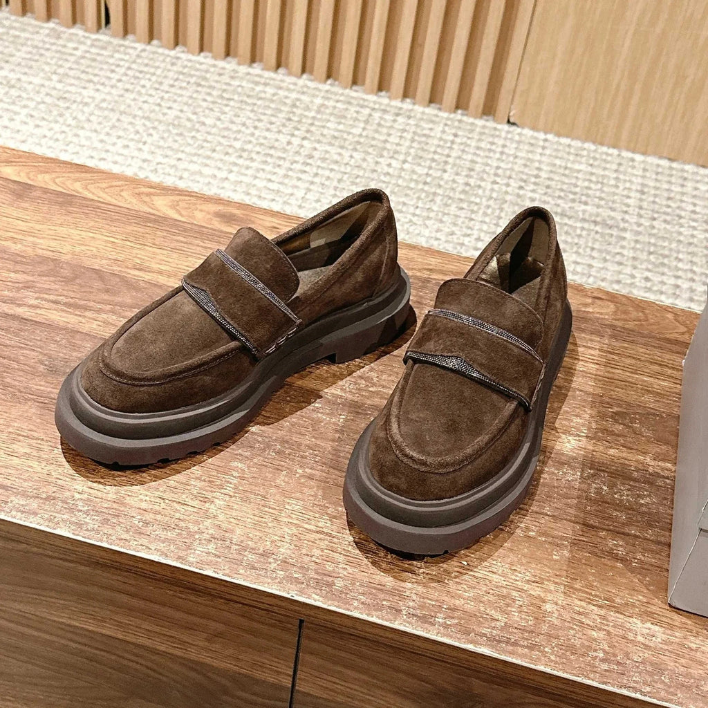 2025 Early Spring New Fashion All-In-One Platform Sandals Women's Platform Shallow Single Shoes Slip-On Lazy Slippers Sandals