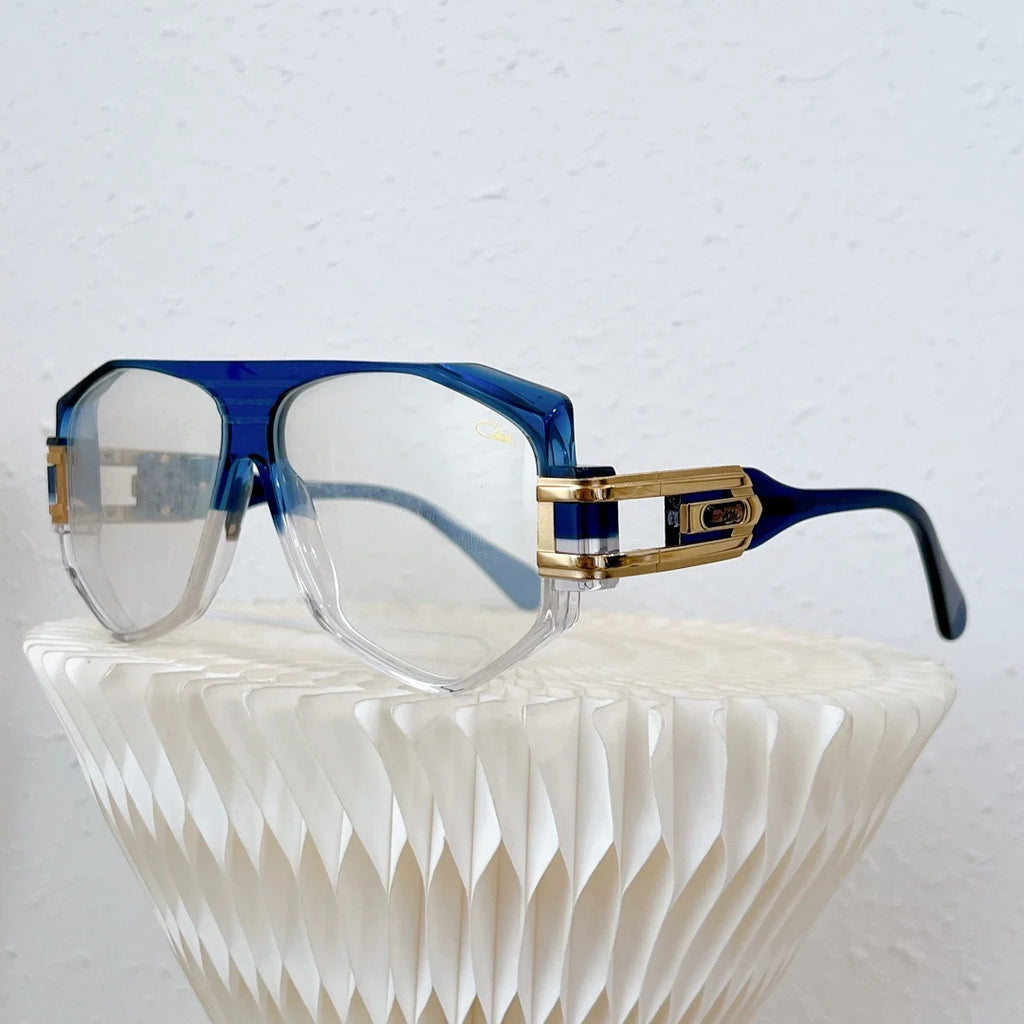 ORIGINALCAZAL MOD1633 UV400 Polarized Driving Anti-Glare Men Sunglasses Transparent White Acetate Frame Women Couple Eyewear