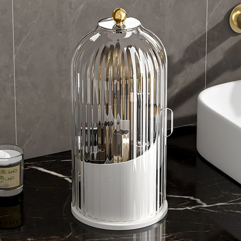 Rotating Cosmetics Storage Box Dresser Lipstick Eyebrow Pencil Cosmetics Storage Box