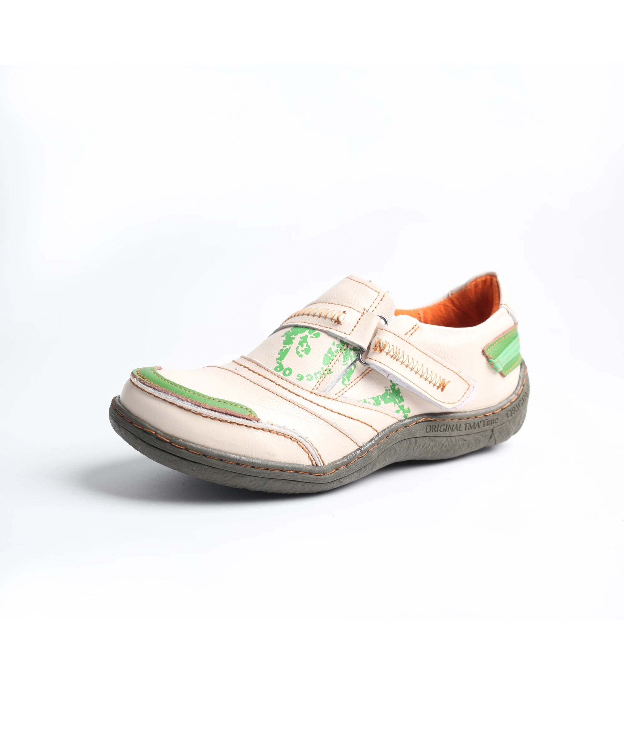 TMA EYES Women's Paneled Leather Casual Shoes Spring Autumn Collection Comfortable Footwear