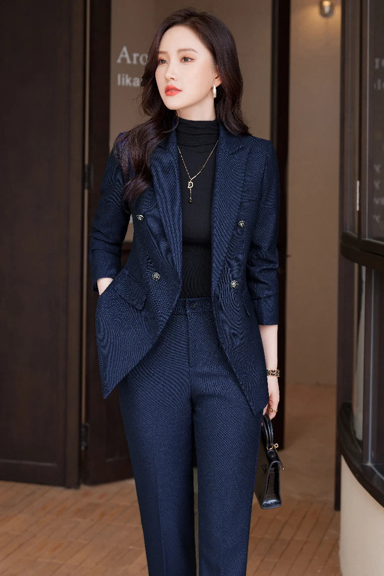 Women's Professional Suit Pantsuits, Highest Temperament to Make You Unique, Autumn and Winter Fashion, New