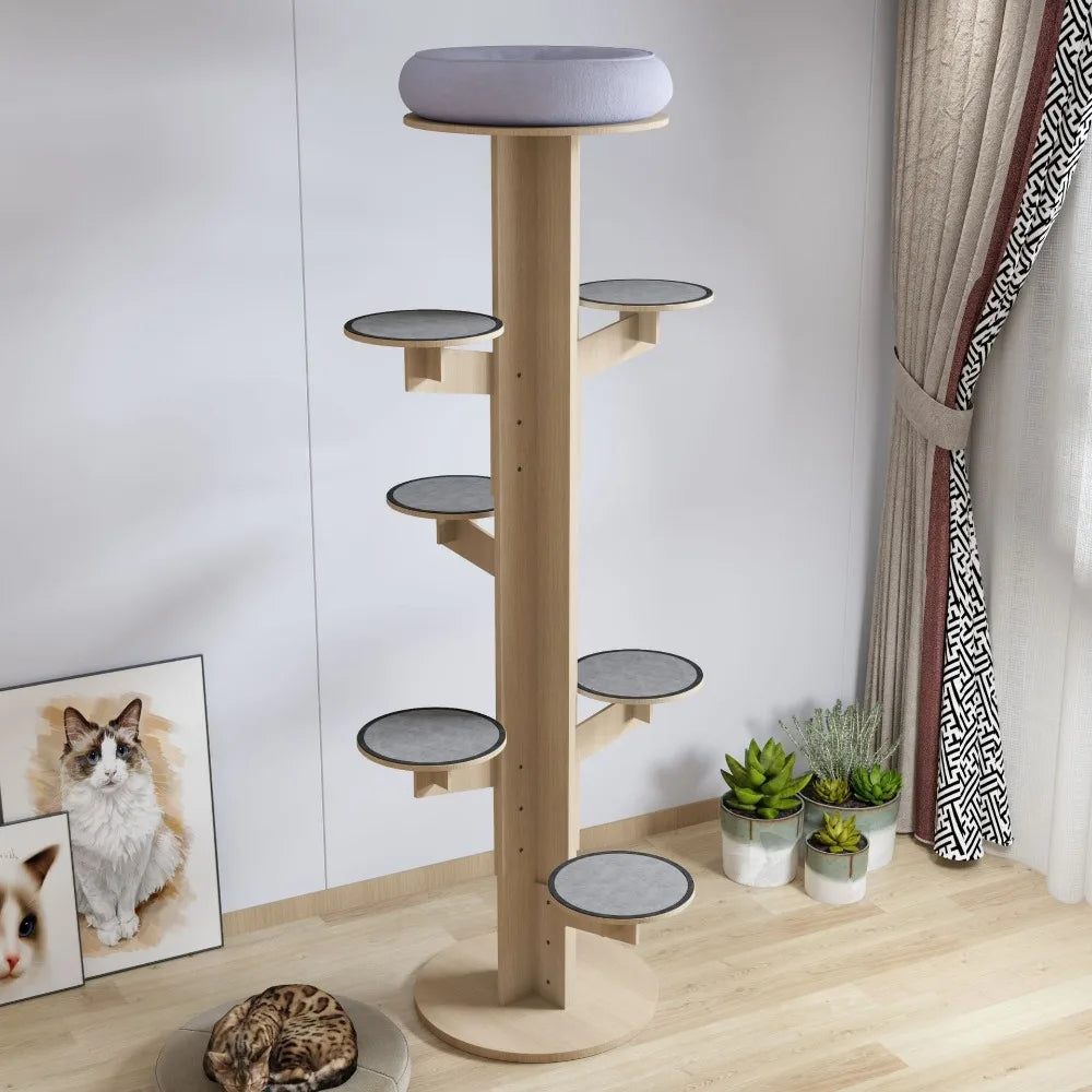 Cat Tree Multilayer Rotatable Moisture Proof Breathable Scratching Posts Save space Cat Tower For Home Indoor Cats Shelves 캣타워