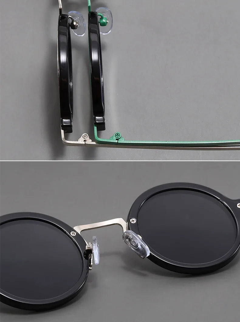 Men Vintage Steampunk Sunglases Women 2025 Luxury Design Metal Round Frame Sun Glasses Women Retro UV400 Shades Classic Eyewear