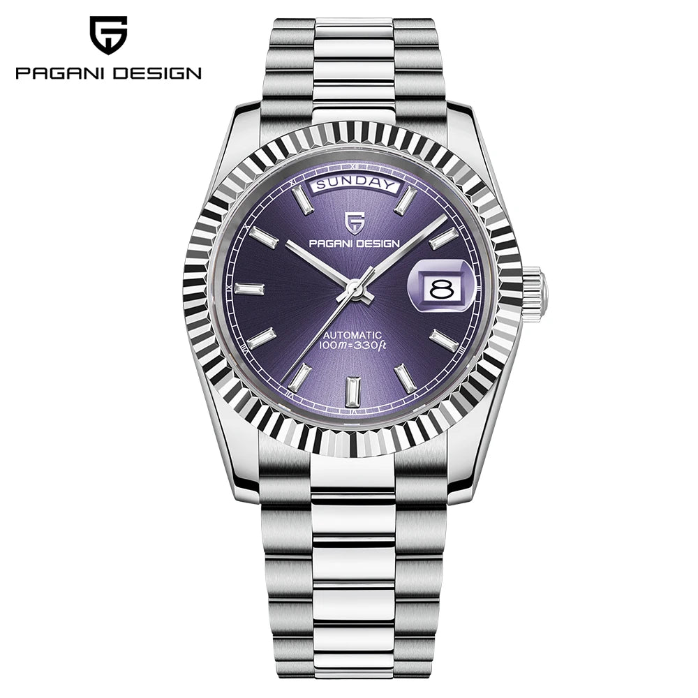 PAGANI DESIGN 2025 DD40 Men's Watches Luxury Automatic Watch Men AR Sapphire Glass Mechanical Wristwatch Men 10Bar Japan NH36A