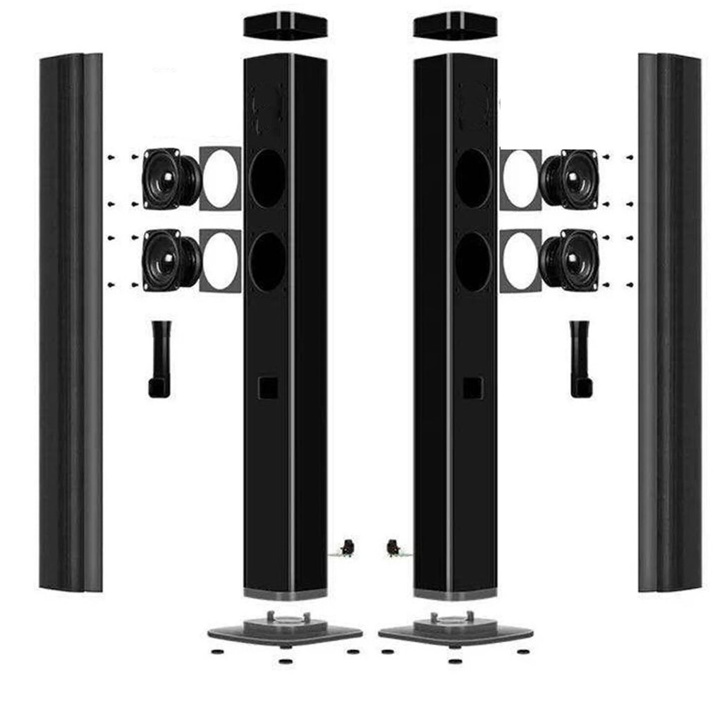 2 in 1 Separable Soundbar Bluetooth TV Speaker Wall Mounted with HD Multimedia Cable for Home Theater Home Theater Soundbar