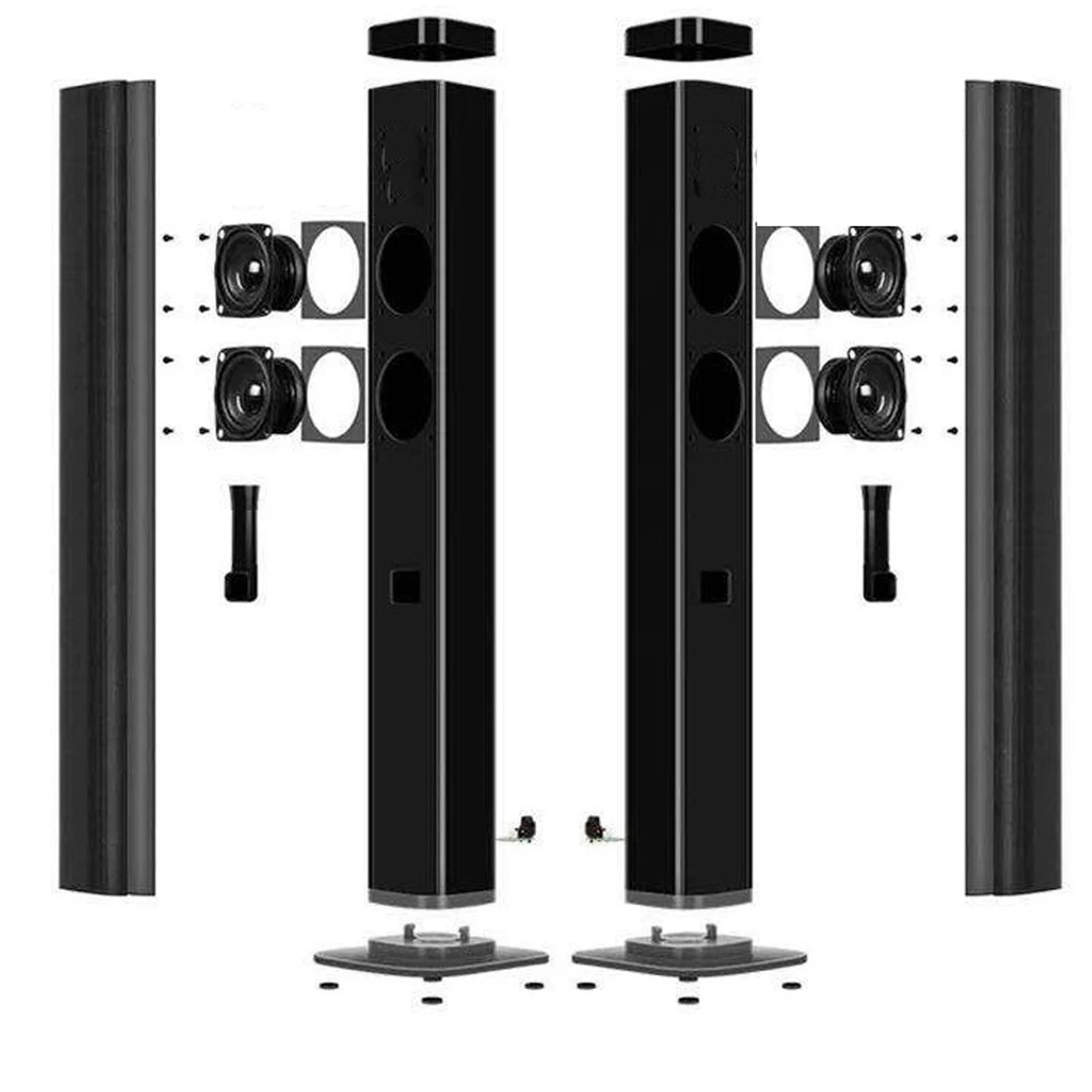 2 in 1 Separable Soundbar Bluetooth TV Speaker Wall Mounted with HD Multimedia Cable for Home Theater Home Theater Soundbar