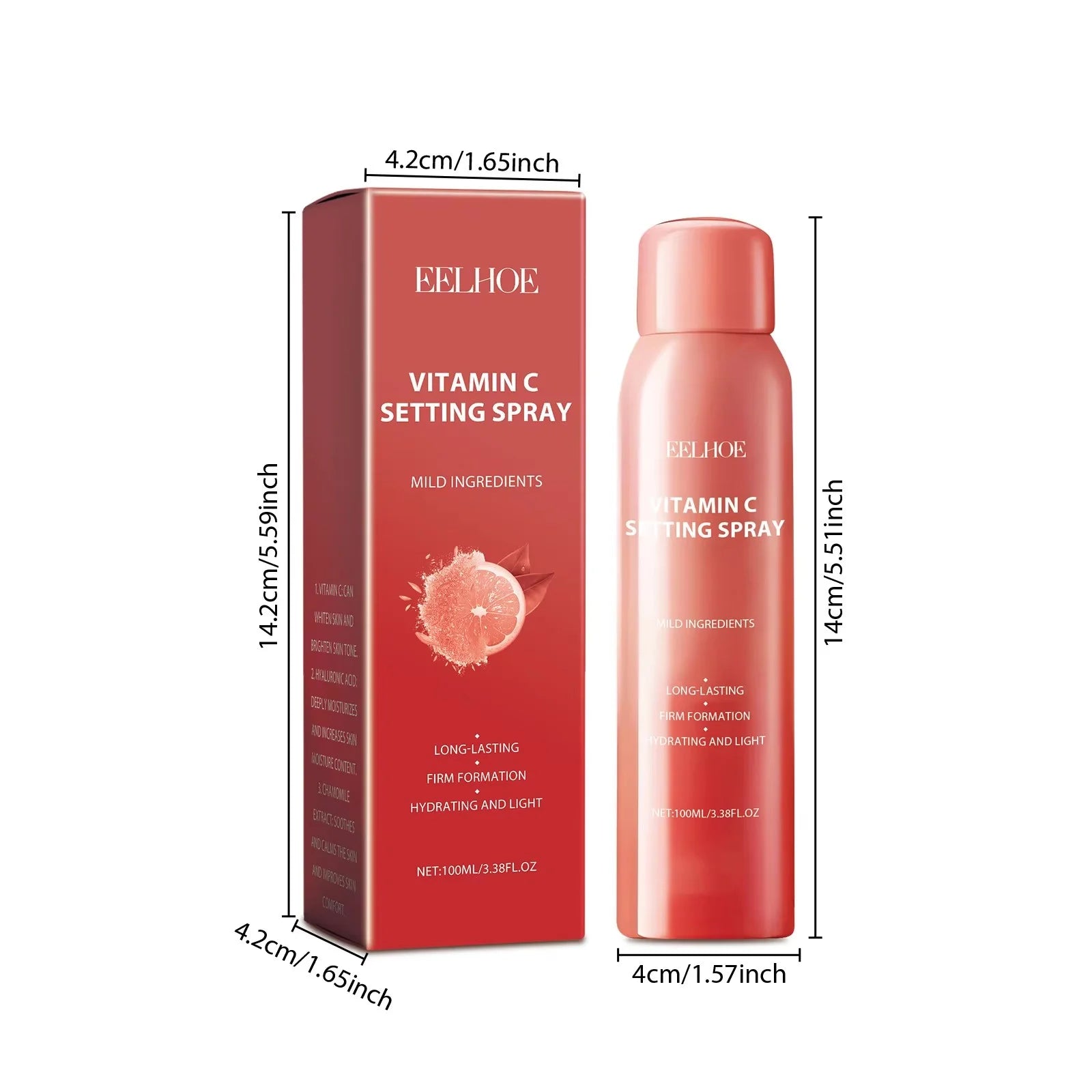 Hydrating Makeup Setting Spray Watery Lightweight Non-Greasy Oil Control Long-Lasting Breathable Vitamin C Makeup Fixing Mist