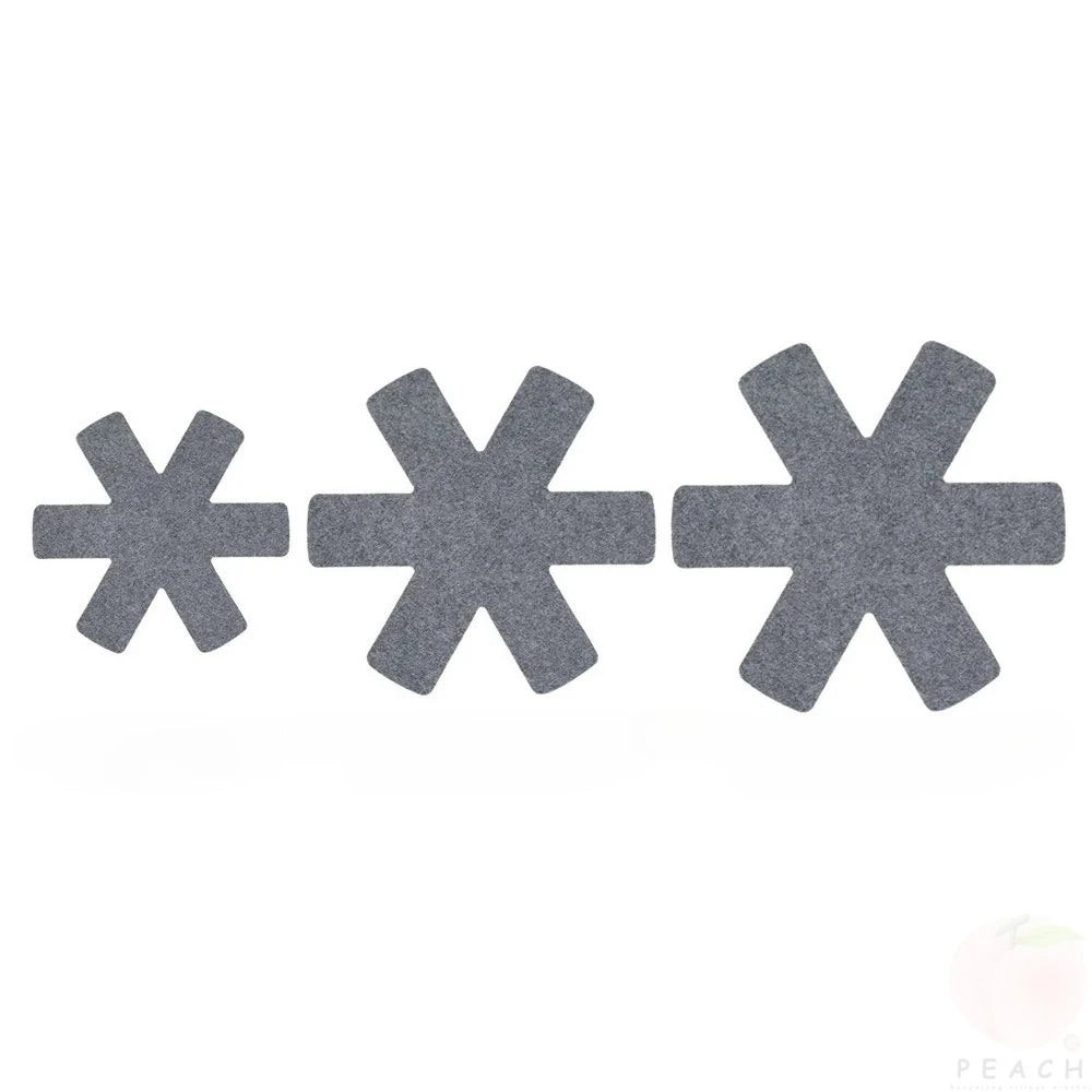 Pot and Pan Protectors 12Pcs Pot Dividers Pad Non-woven 3 Sizes Pans Separator Pads for Protecting Separators Pads Cookware