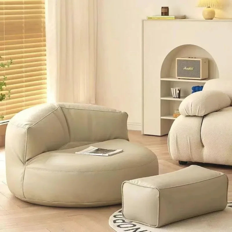 Lie-Back Home Sofa Bed Small Apartment Balcony Single Person Bean Bag Tatami Net Famous Lazy Sofa for Living Room