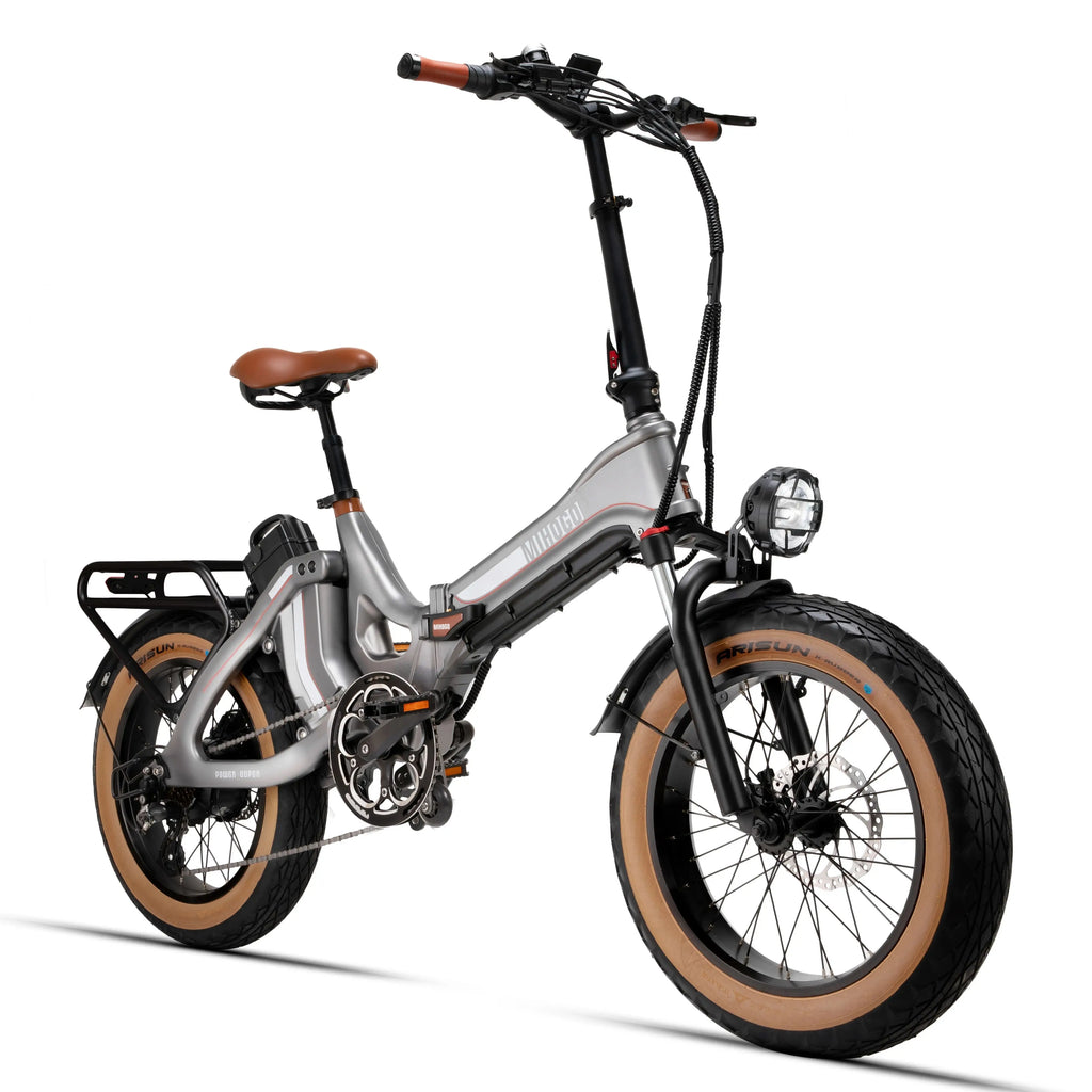 MIHOGO ONE Adult Electric Bicycle 750W City Ebike 48V 12.8+16AH Dual Batteries E-bike 20"Fat Tire Foldable Electric Bike