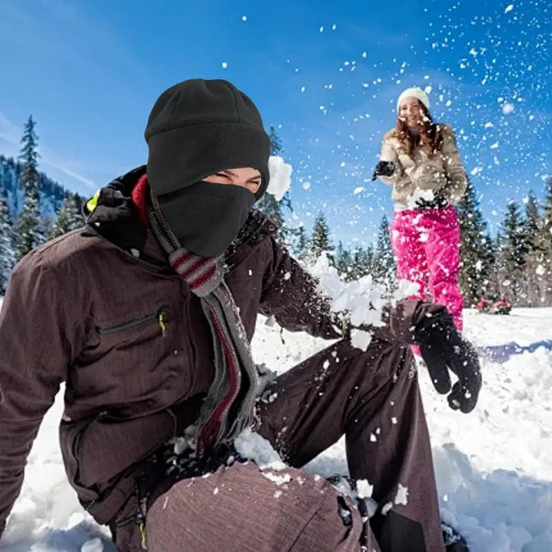 Gaiters For Men Neck Warmer Face Cover Winter Scarf Neck Gaiter With Hat Windproof Scarf Face Covering Adjustable All-Around Ski