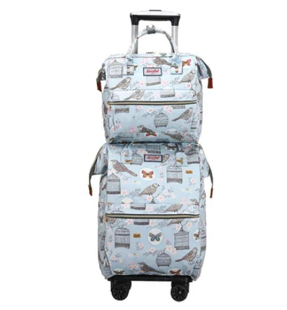 2020 carry on hand luggage Travel Luggage bag sets women rolling luggage bag women travel Trolley Bags wheels wheeled backpack