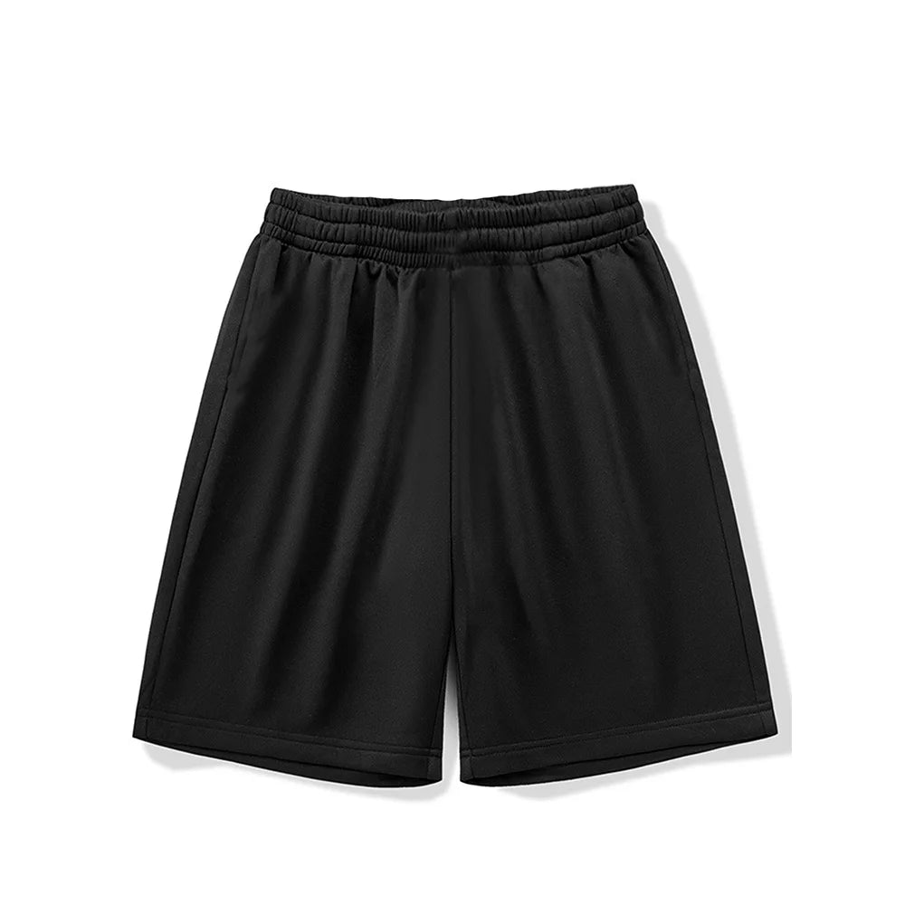 Summer Running Shorts for Men Casual Jogging Sport Short Pants Solid Color Drawstring Loose Dry Gym Sports Shorts