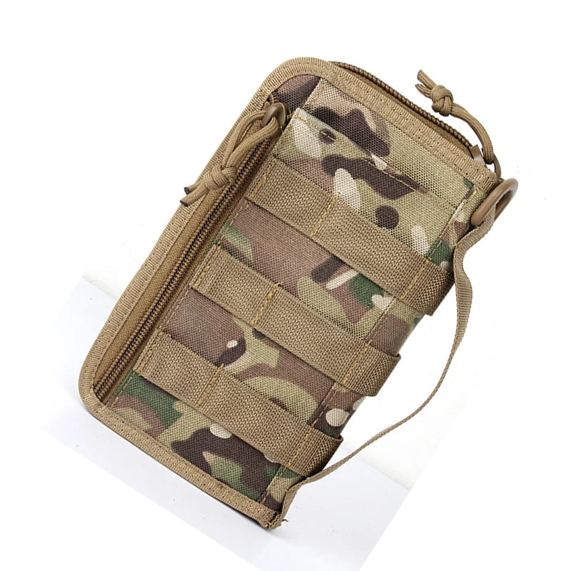 Tactical Wallet Credit Card Bag Military Multifunction Pouch Key Purse Handbags Checkbook Holder Clutch Organizer Phone Holder