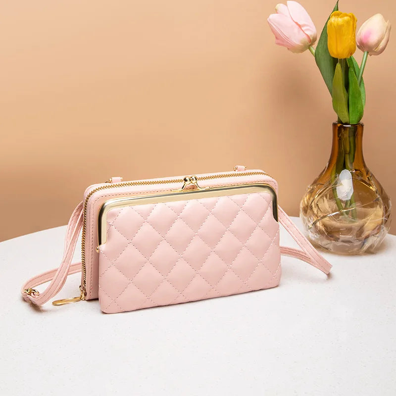 Bags for Women Trend PU Leather Handbags for Women Beige White Black Fashion Hand Bag Bolsas Para Mujeres Sac Phone Holder