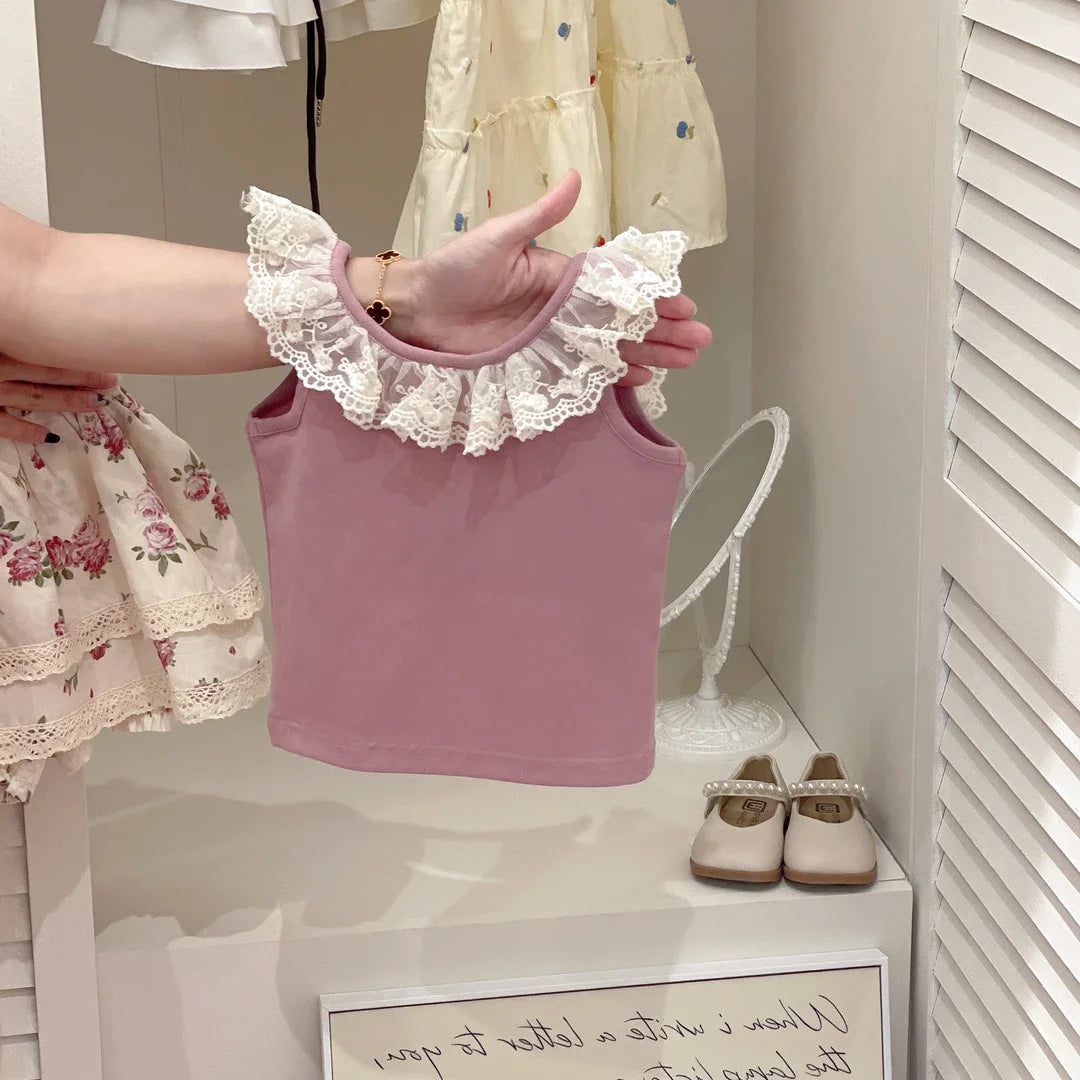 Baby Girls Clothes Sets Kids Dresses Set Child 2-Pieces Of Vest Top+Mini Skirt Bottom Toddle Casual Floral Dress Set Size 2-9Y