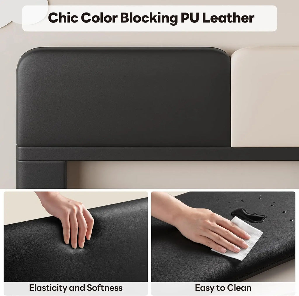 LIKIMIO Daybed with Storage, Twin Day Bed Frame with Drawers, Charging Station & LED, Sofa Bed with Strong Supports for Bedroom