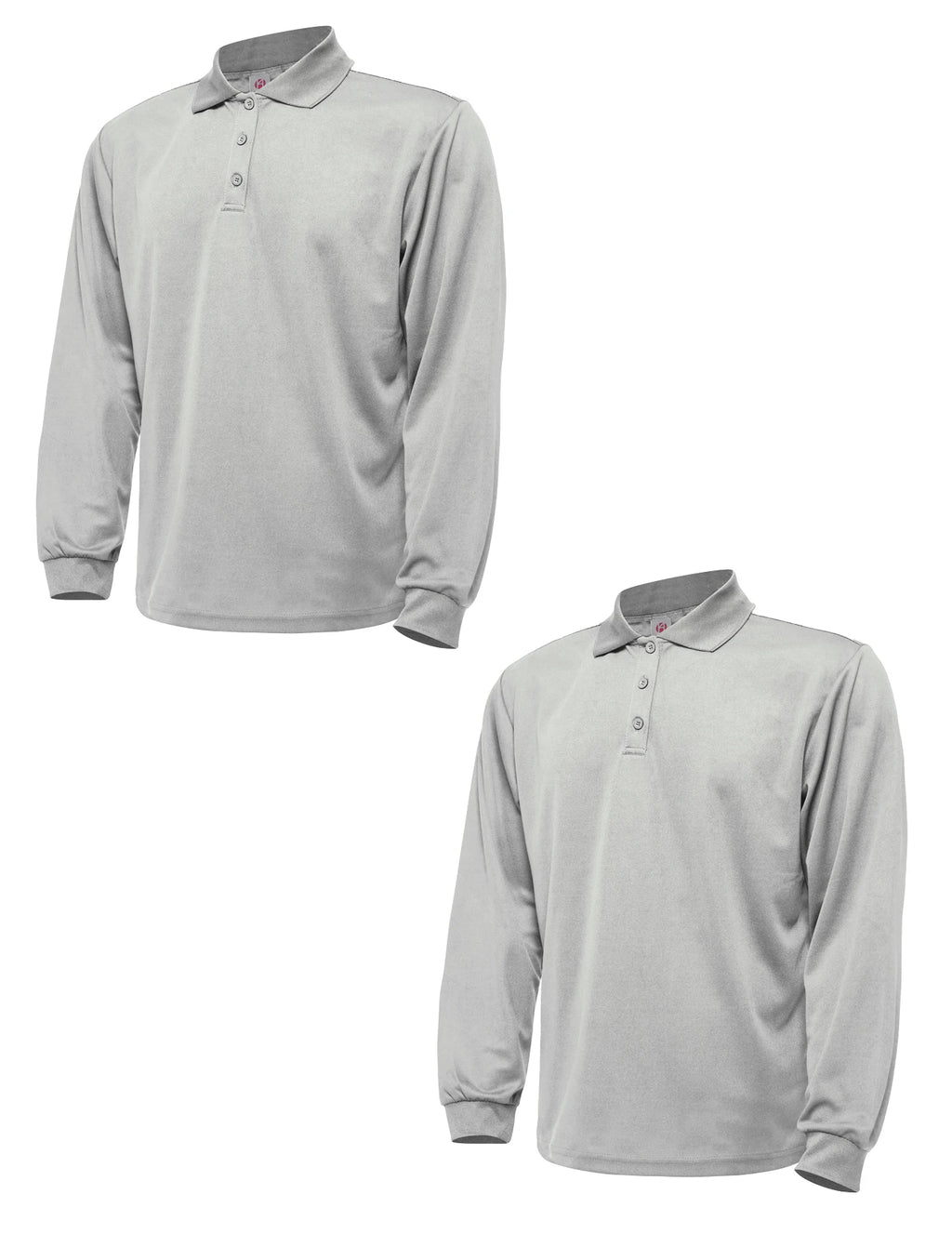 2-piece men's sun protection long sleeved golf shirt - solid color quick drying lapel half cardigan