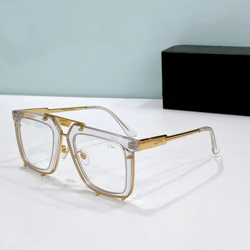 Original CCAZAL MOD648 Gradient Purple Lenses Driving Anti-Glare Men Sunglasses Alloy+Acetate Frame Luxury Women Couple Eyewear