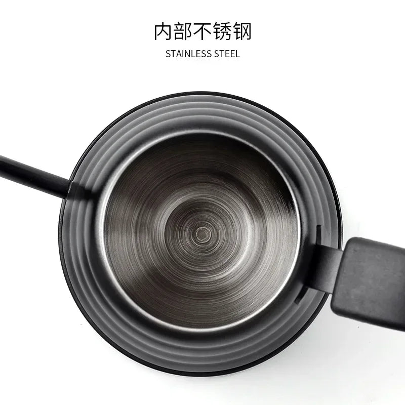 Coffee brewer, coffee pot, electric kettle, tea brewing pot, 600ml stainless steel hand - pushed coffee spout