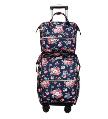 2020 carry on hand luggage Travel Luggage bag sets women rolling luggage bag women travel Trolley Bags wheels wheeled backpack