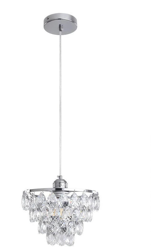 Modern Crystal Ceiling Lamp Hallway Cloakroom Small Chandelier French Style Semi Flush Mount Ceiling Light Gold /Black Luminaire